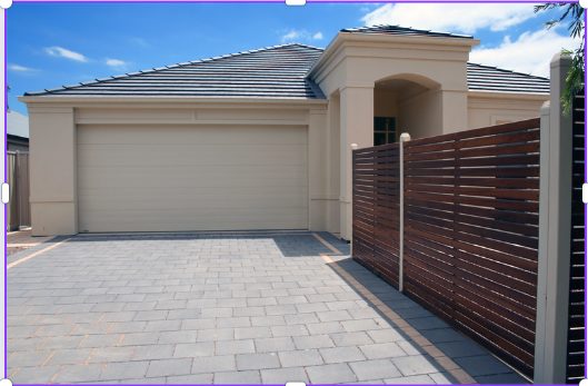 garage door with man door