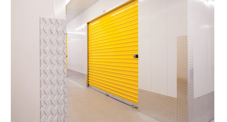Roll up sheet storage doors installation